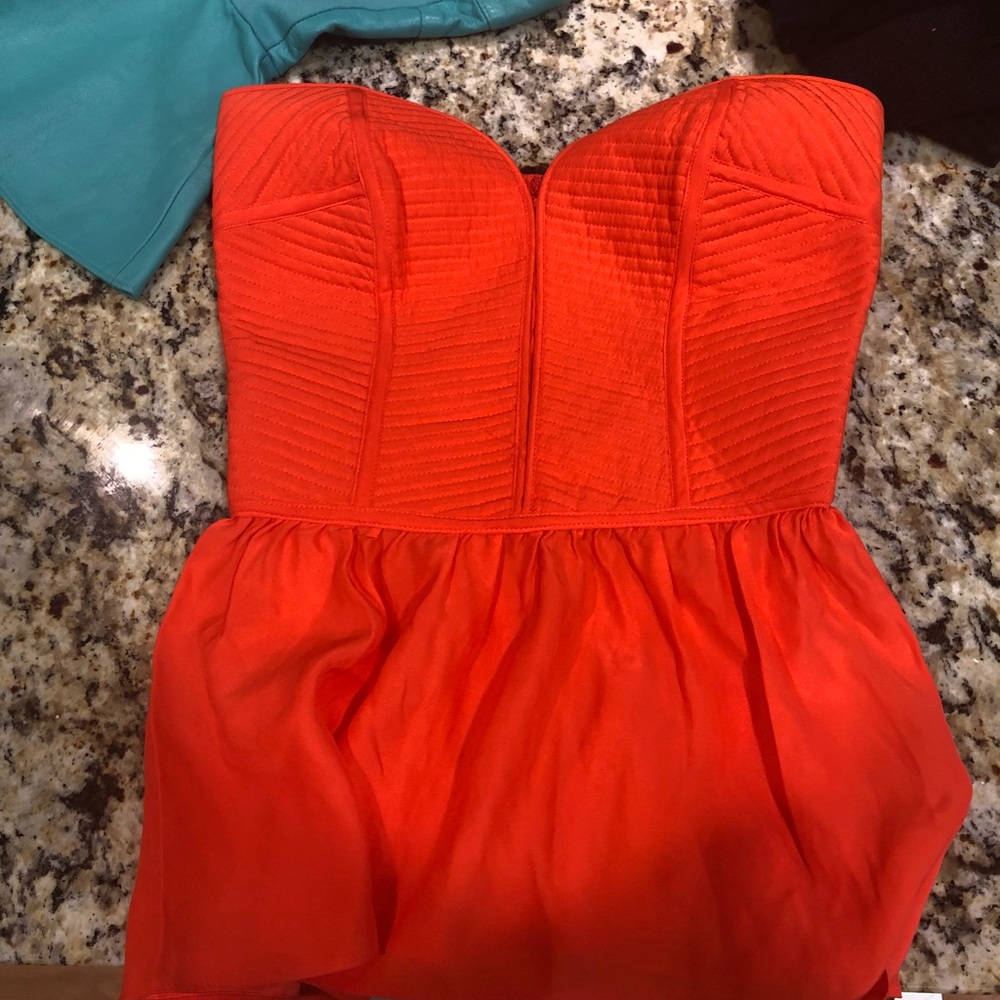 Parker Corset Peplum orange